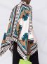 La DoubleJ Blouse met foulard dames zijde L Zwart - Thumbnail 3
