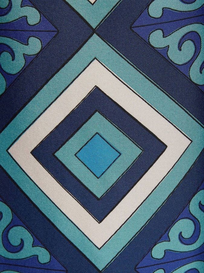 La DoubleJ Broek met geometrisch patroon Blauw