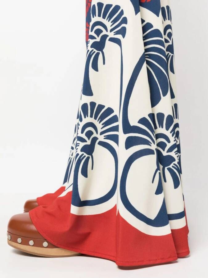La DoubleJ Broek met grafische print Blauw
