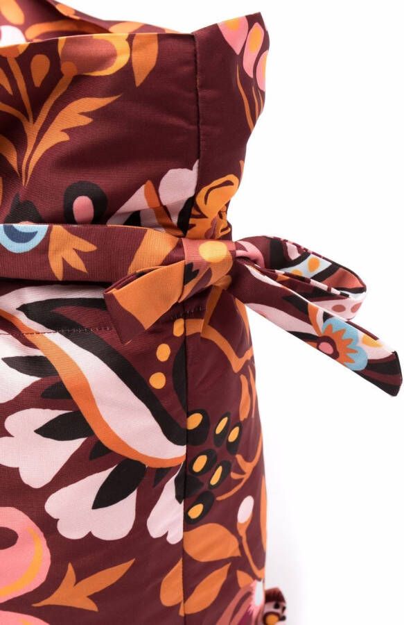 La DoubleJ Bucket-tas met bloemenprint Oranje