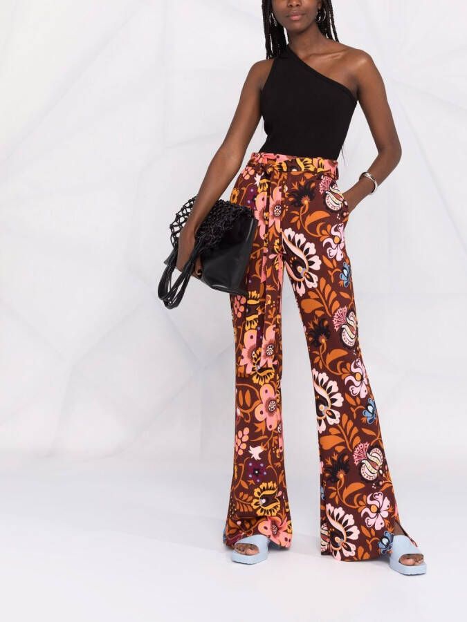 La DoubleJ Flared broek Rood