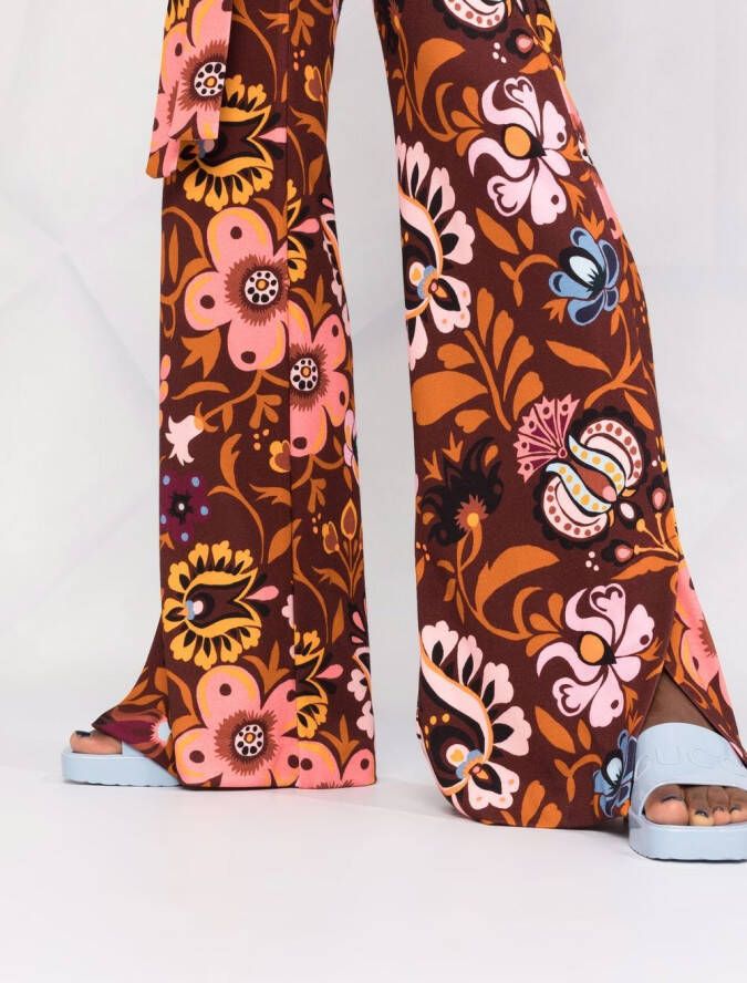 La DoubleJ Flared broek Rood