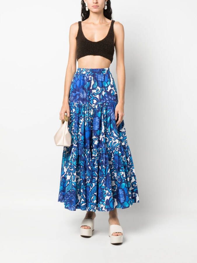La DoubleJ Gelaagde rok Blauw