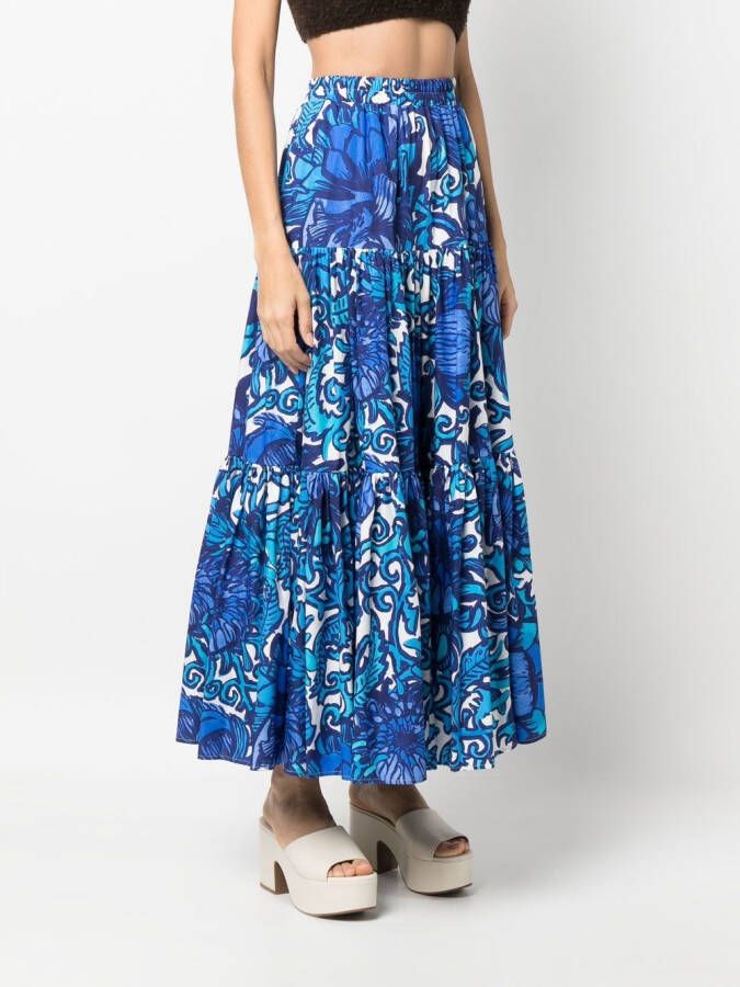 La DoubleJ Gelaagde rok Blauw
