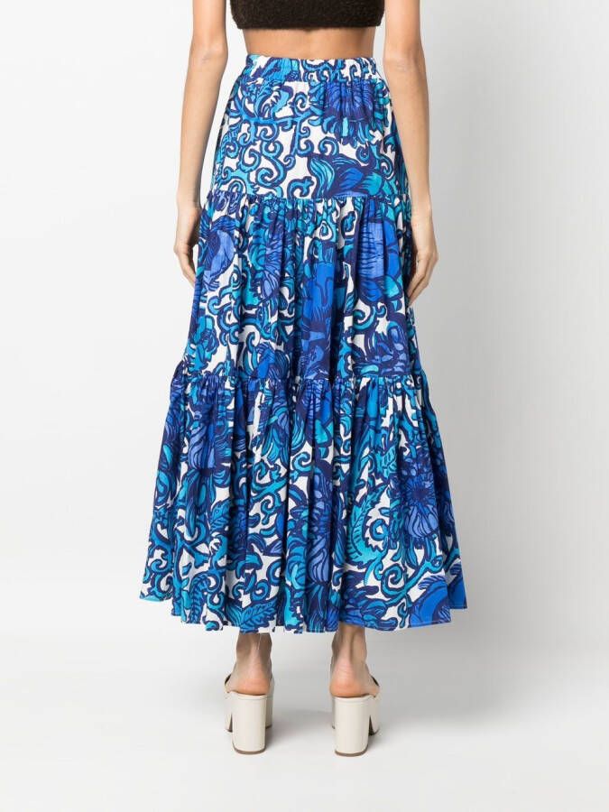 La DoubleJ Gelaagde rok Blauw