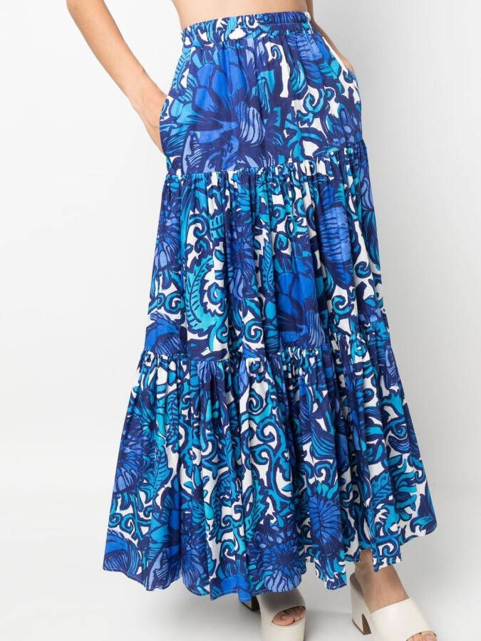 La DoubleJ Gelaagde rok Blauw