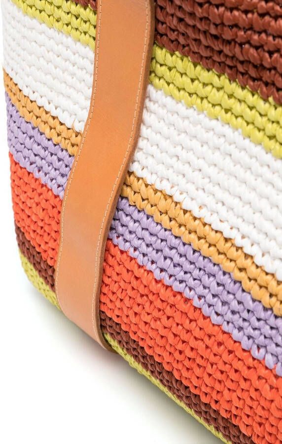 La DoubleJ Geweven shopper Bruin