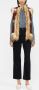 La DoubleJ Bodywarmer met afwerking van imitatiebont Beige - Thumbnail 2