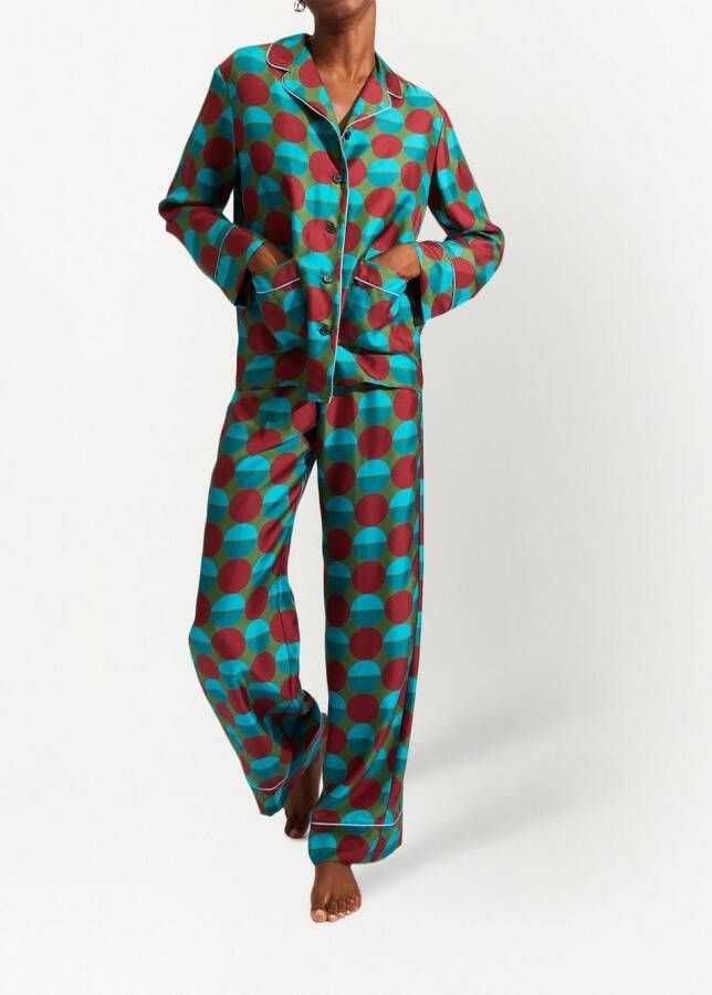 La DoubleJ Pyjama met print Blauw