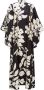 La DoubleJ Maxi-jurk met bloemenprint Zwart - Thumbnail 4