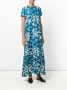 La DoubleJ Maxi-jurk met bloemenprint Blauw - Thumbnail 3