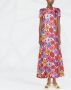 La DoubleJ Maxi-jurk met bloemenprint Paars - Thumbnail 2