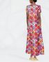 La DoubleJ Maxi-jurk met bloemenprint Paars - Thumbnail 4