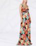 La DoubleJ Maxi-jurk met bloemenprint Zwart - Thumbnail 4