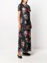 La DoubleJ Maxi-jurk met bloemenprint Zwart - Thumbnail 2
