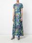 La DoubleJ Maxi-jurk met patroon Blauw - Thumbnail 2