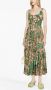 La DoubleJ Midi-jurk met bloemenprint Groen - Thumbnail 2