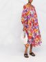 La DoubleJ Midi-jurk met bloemenprint Roze - Thumbnail 2