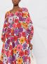 La DoubleJ Midi-jurk met bloemenprint Roze - Thumbnail 3