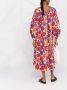 La DoubleJ Midi-jurk met bloemenprint Roze - Thumbnail 4