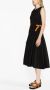 La DoubleJ Midi-jurk met ceintuur Zwart - Thumbnail 3