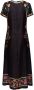 La DoubleJ Midi-jurk met grafische print Zwart - Thumbnail 5