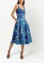 La DoubleJ Midi-jurk met print Blauw - Thumbnail 2