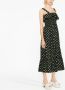 La DoubleJ Midi-jurk met stippen Zwart - Thumbnail 4