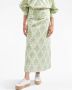 La DoubleJ Midi-rok met print Groen - Thumbnail 2