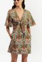 La DoubleJ Mini-jurk met bloemenprint Beige - Thumbnail 2