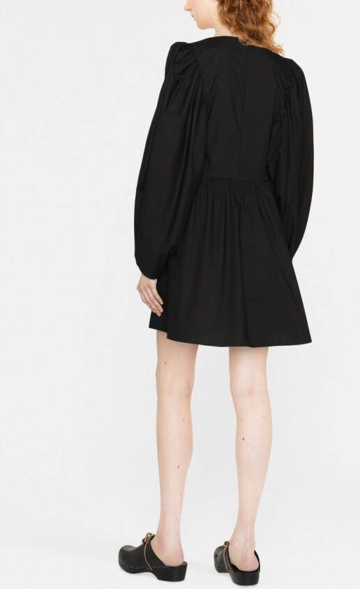 La DoubleJ Mini-jurk met borduurwerk Zwart