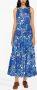 La DoubleJ Maxi-jurk met bloemenprint Blauw - Thumbnail 2