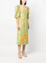 La DoubleJ Midi-jurk met bloemenprint Groen - Thumbnail 3