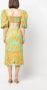 La DoubleJ Midi-jurk met bloemenprint Groen - Thumbnail 4