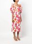 La DoubleJ Midi-jurk met bloemenprint Wit - Thumbnail 3
