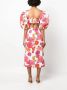 La DoubleJ Midi-jurk met bloemenprint Wit - Thumbnail 4