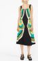 La DoubleJ Midi-jurk met regenboogprint Zwart - Thumbnail 2