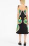 La DoubleJ Midi-jurk met regenboogprint Zwart - Thumbnail 4