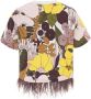 La DoubleJ T-shirt met bloemenprint Paars - Thumbnail 5