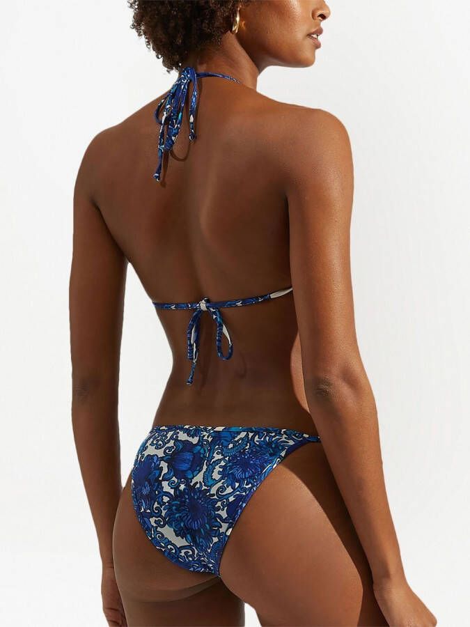 La DoubleJ Triangel bikinitop Blauw