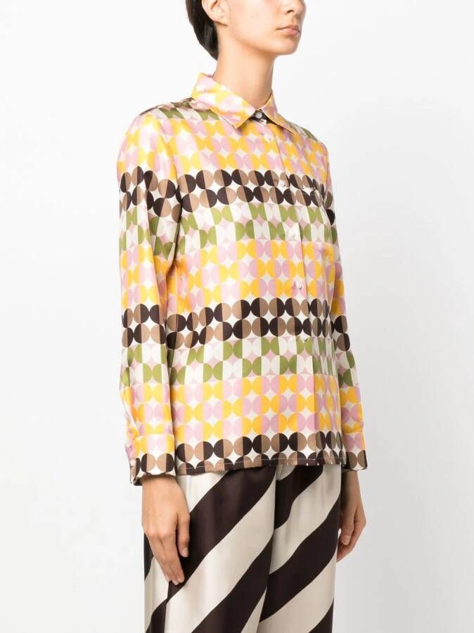 La DoubleJ Zijden blouse Beige