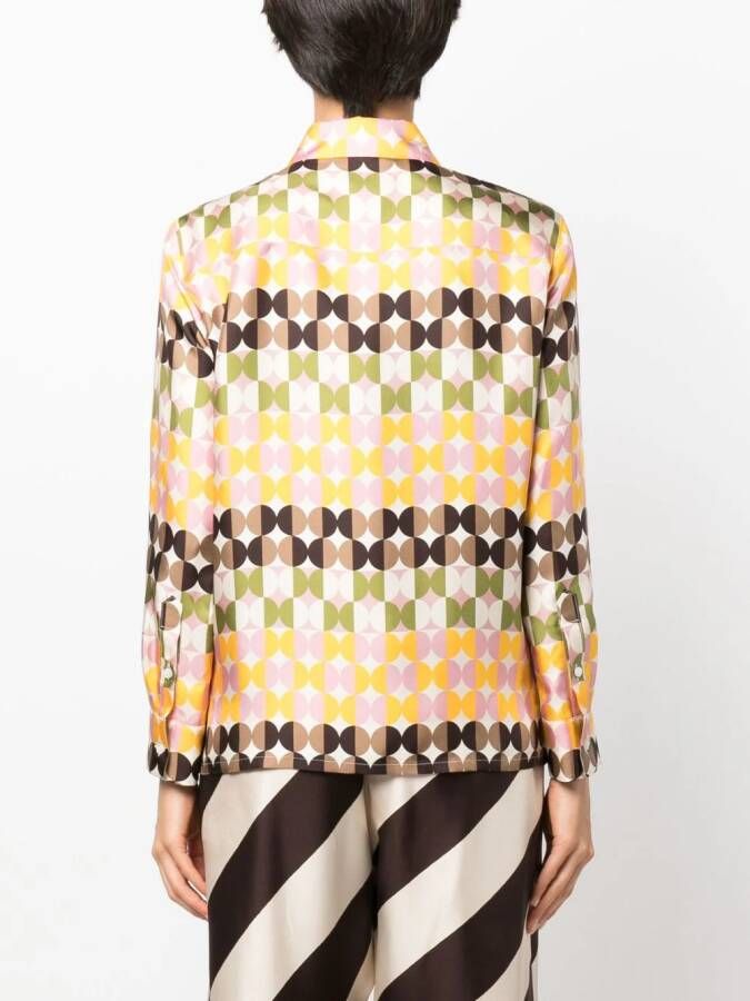 La DoubleJ Zijden blouse Beige