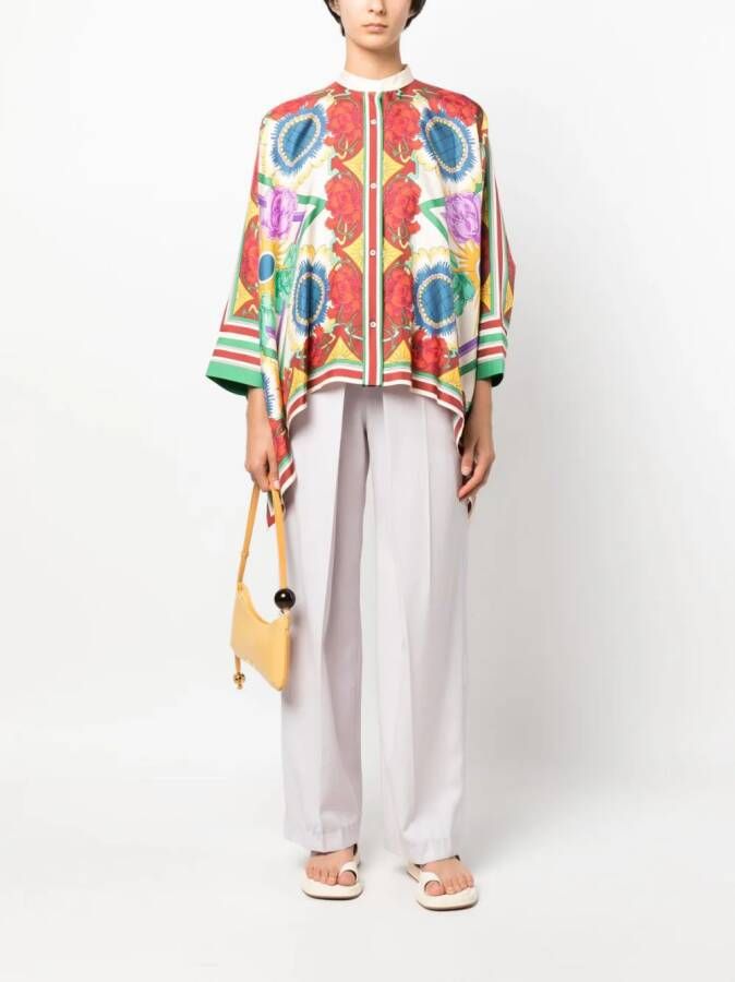La DoubleJ Zijden blouse Beige
