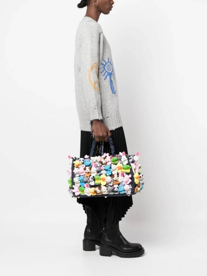 la milanesa Katoenen shopper Blauw