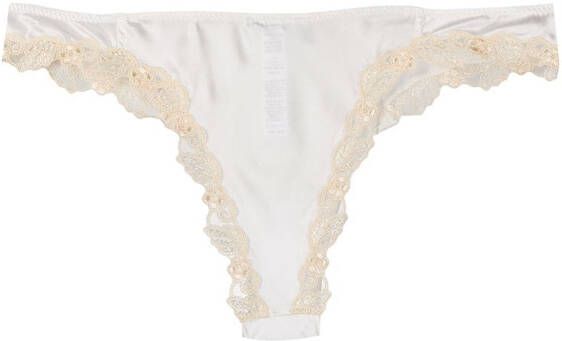 La Perla String met borduurwerk Wit