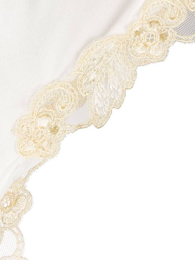 La Perla String met borduurwerk Wit
