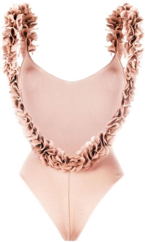 La Reveche Badpak met bloemenpatch Roze