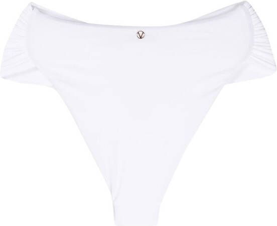 La Reveche Bikinislip met ruches Wit