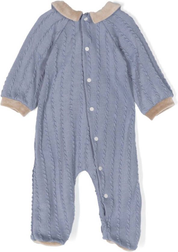 La Stupenderia Kabelgebreide pyjama Blauw