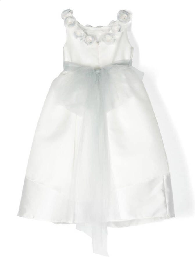 La Stupenderia Satijnen jurk Wit